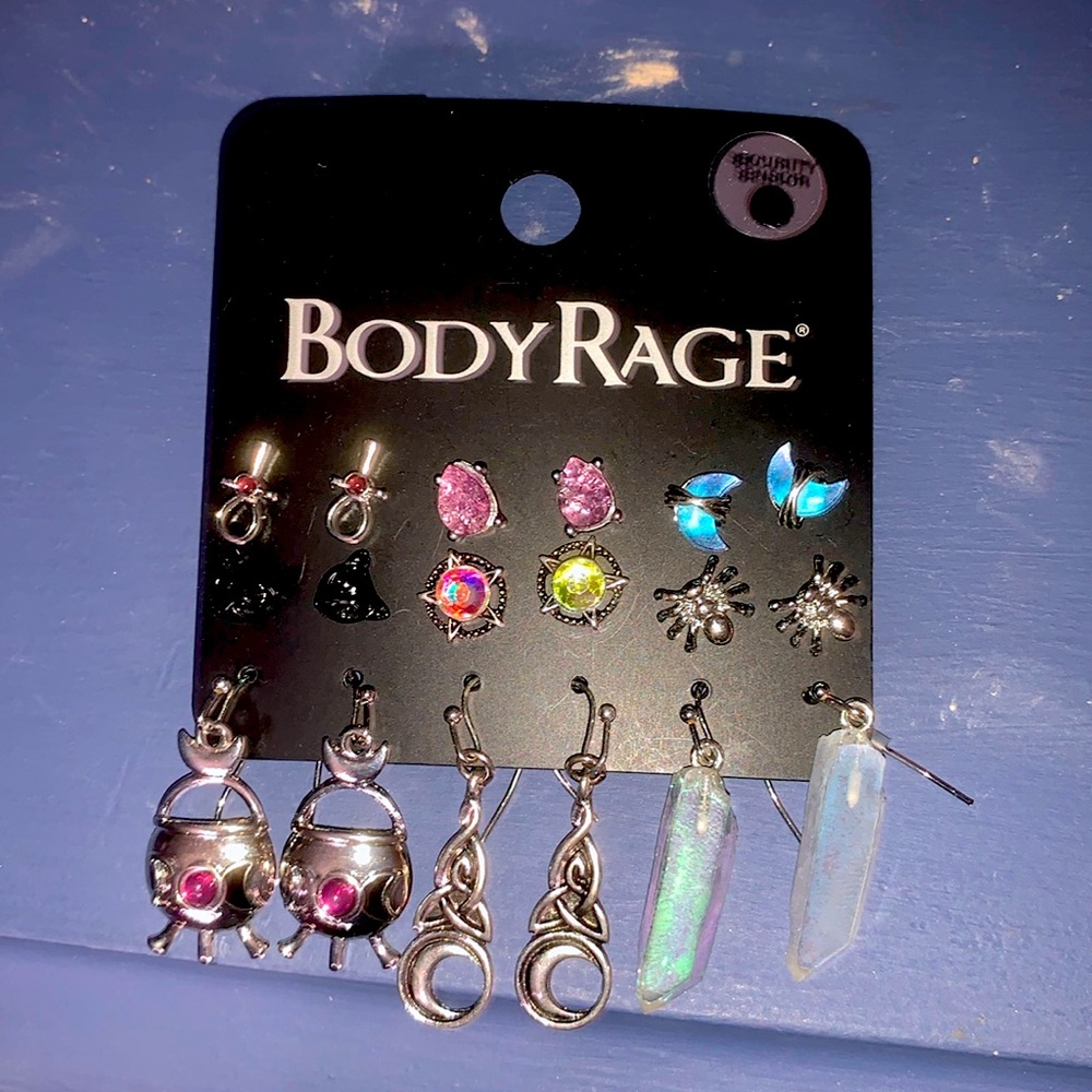 Body Rage Earring Set Witchy